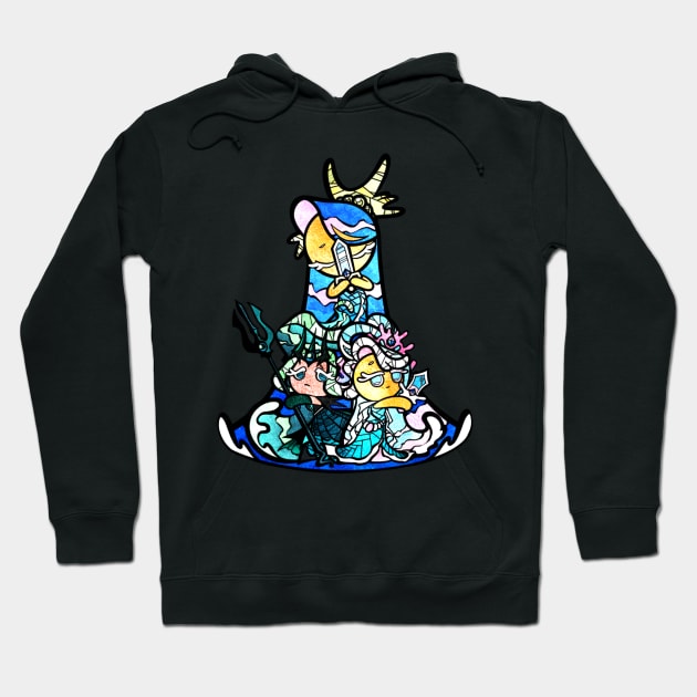 Sea fairy - stained glass cookie run Hoodie by Quimser